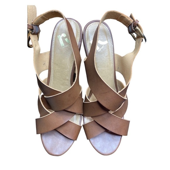 Report Pisces Wedge Sandal Tan Size 9 - Picture 5 of 7